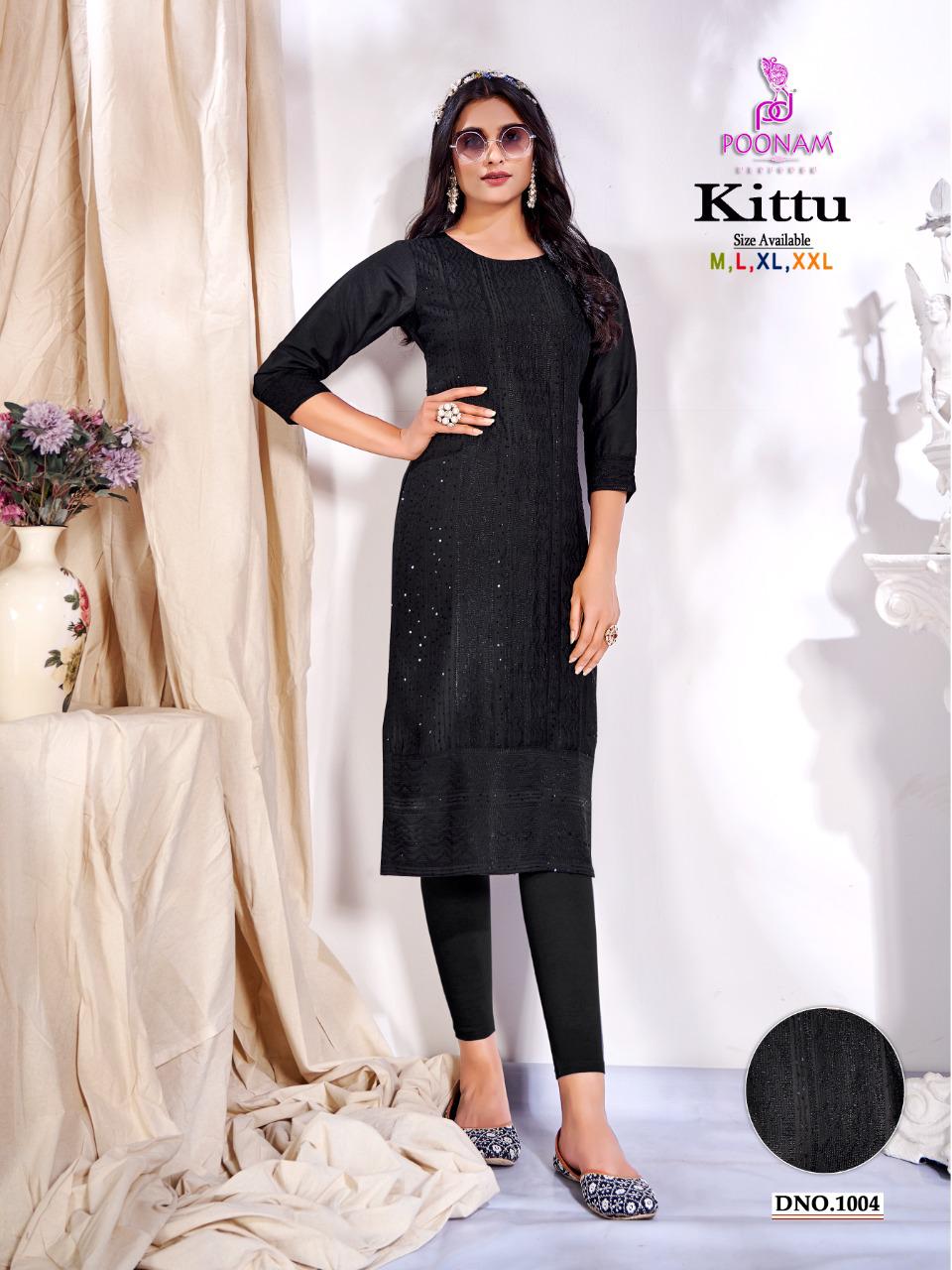 Poonam Kittu Ethnic Wear Wholesale Designer Kurtis Catalog